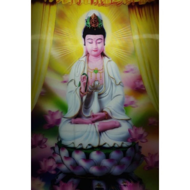 Poster 3D Dewa Dewi Budha Dewi Kwan Im Wall Deco