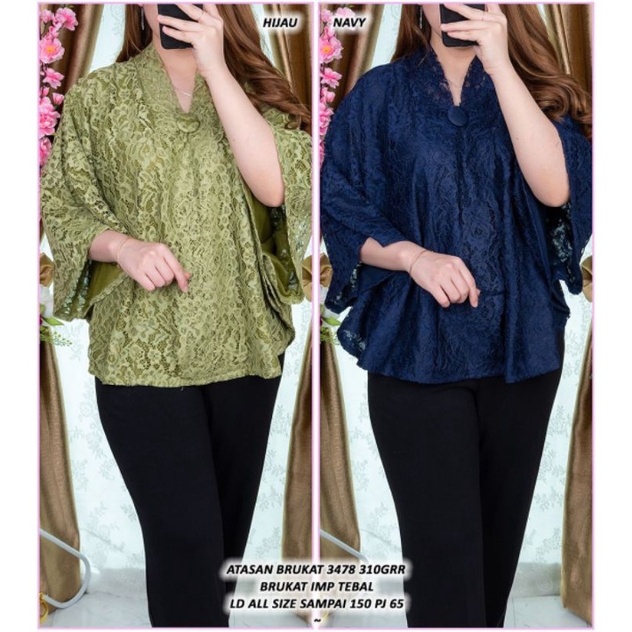 baju ke gereja baju natal kebaya putih ASD 34788