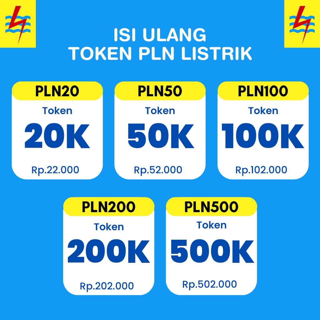 Isi Ulang Token PLN - Isi Ulang Pulsa Listrik