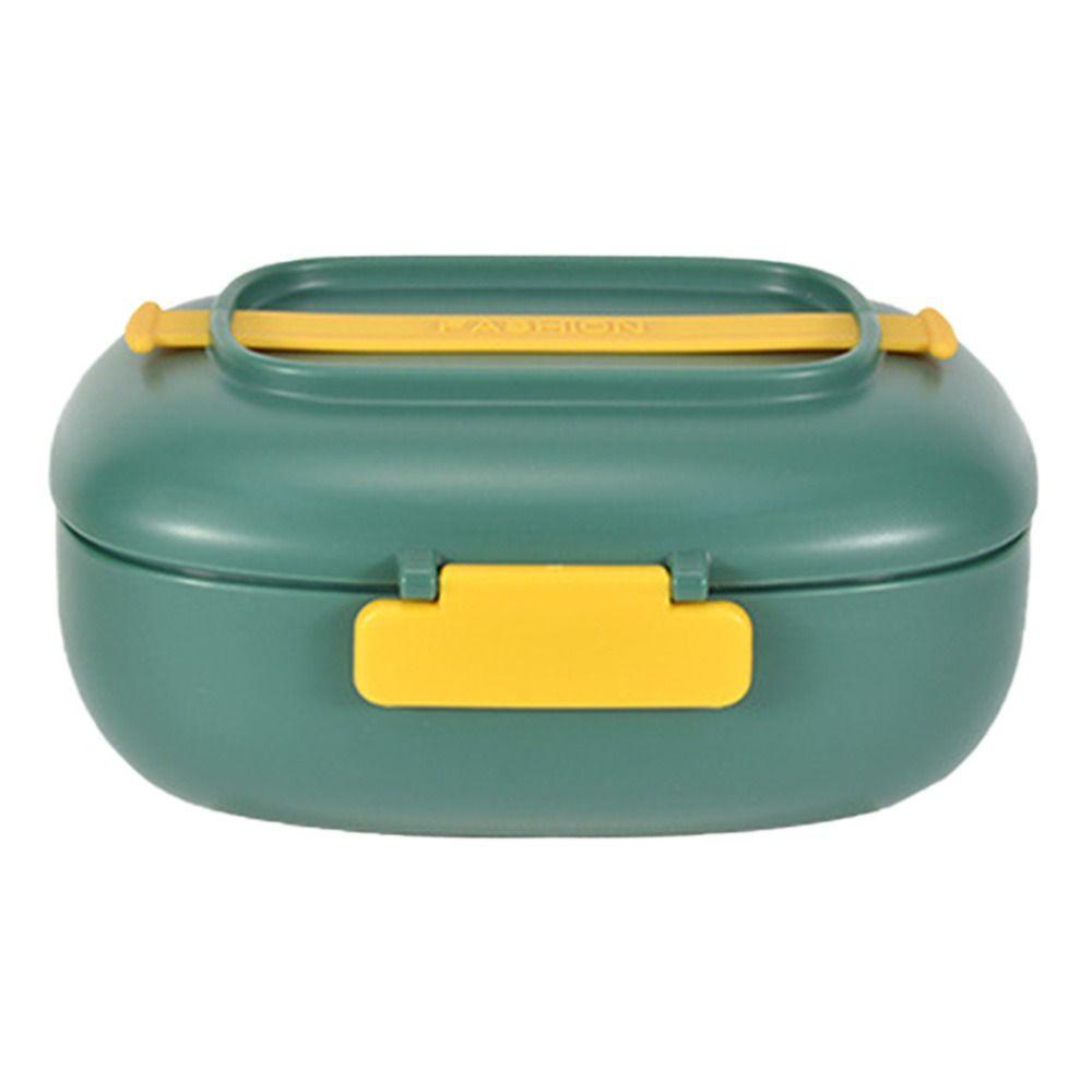 Solighter Lunch Box Portable Untuk Pelajar Pekerja Kantor Dengan Pegangan Wadah Makanan