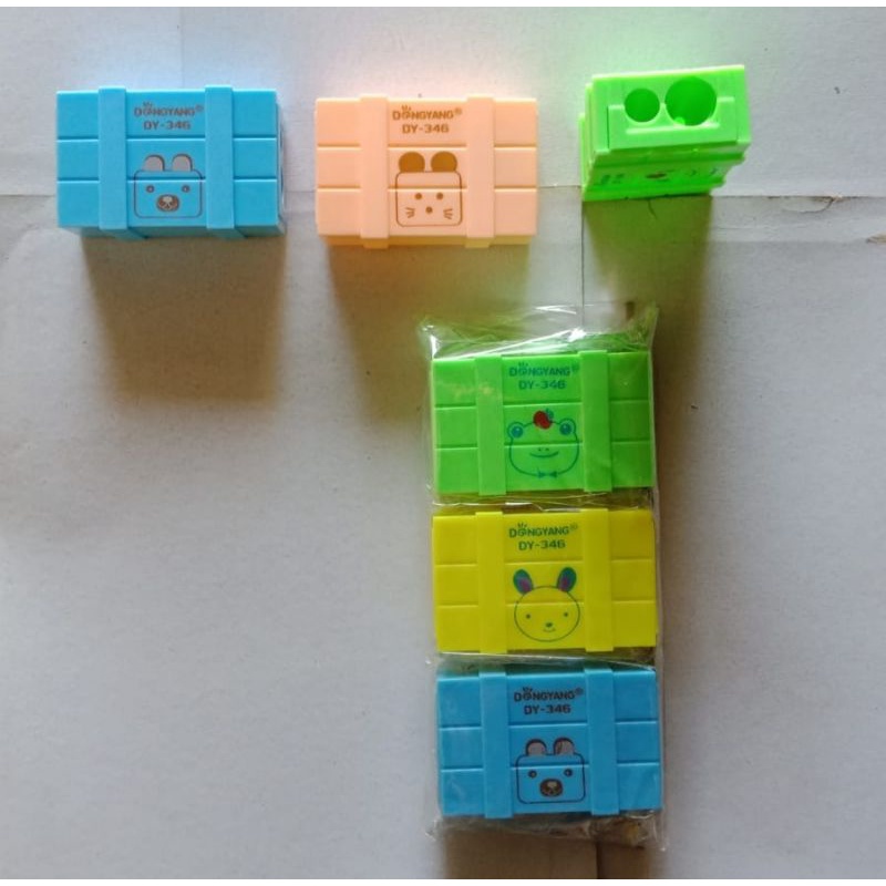 

Rautan serutan orotan sharpener pensil DongYang DY-346 isi 3 pcs