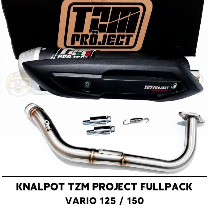 Knalpot Standar Racing TZM Project Vario 125 150 LED OLD NEW
