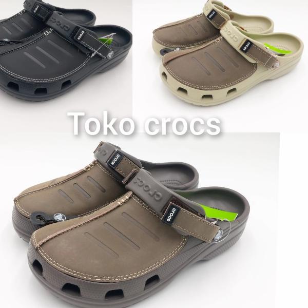 Sandal Pria Crocs Yukon mesa Original/CROCS/CROCS YUKON/SANDAL CROCS - Cokelat, 43