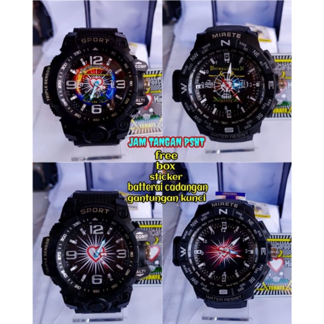 JAM TANGAN PSHT SPORT/ JAM TANGAN PERSAUDARAAN SETIA HATI TERATE TAHAN AIR