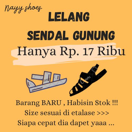 SALEE !!! LELANG SANDAL GUNUNG Rp. 17 RIBU