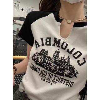 TJM BJ336 Baju Atasan Crop Top Rajut Colombia Wanita Fashion korean Kekinian Lengan Pendek