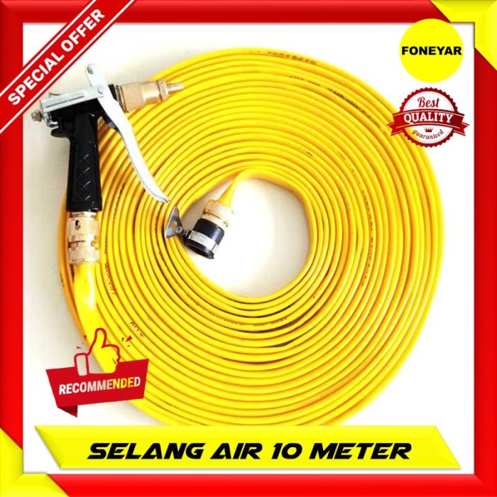 Termurah Selang Air Elastis Fleksibel Gulung Gulungan Dengan Semprotan 10 Meter