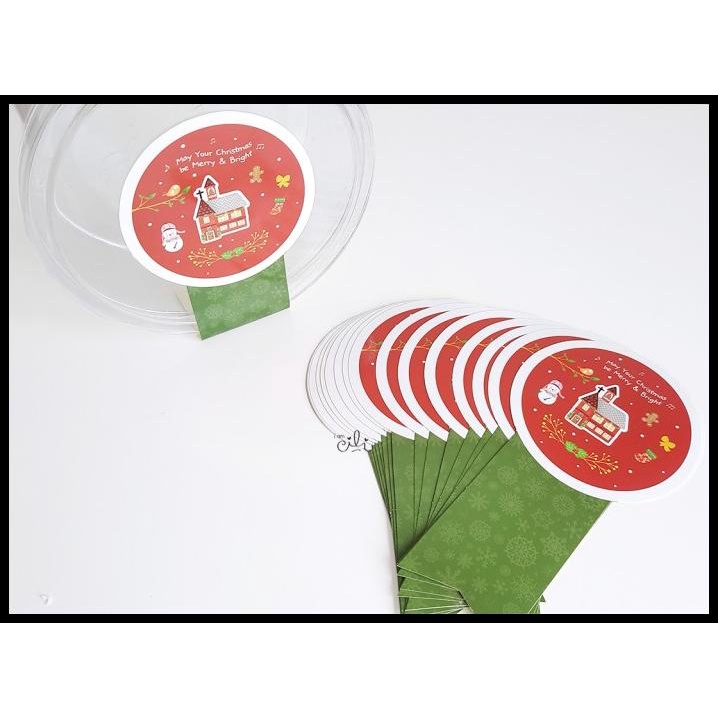 

(Sc028) Stiker Natal Christmas Church Untuk Toples 500Gr (Uk 8X15Cm)