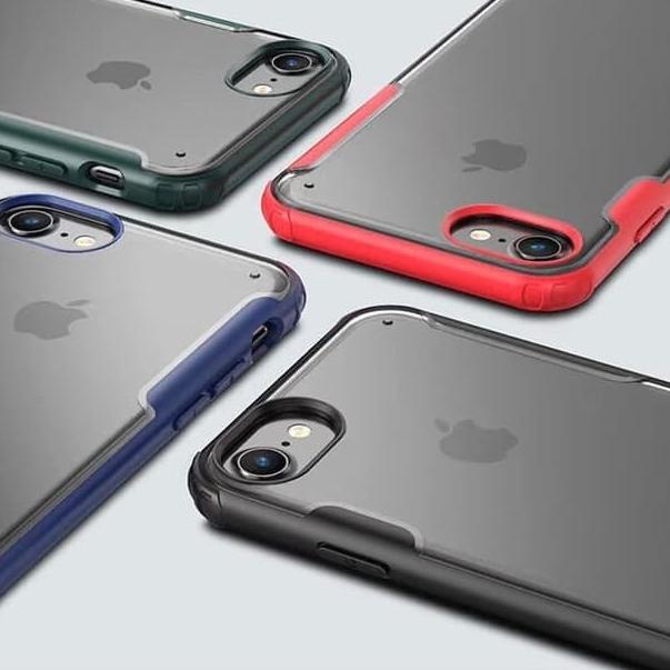 Case iPhone SE 2 2020 Fuze Frosted Anti Crack Baby Skin Casing - Hitam