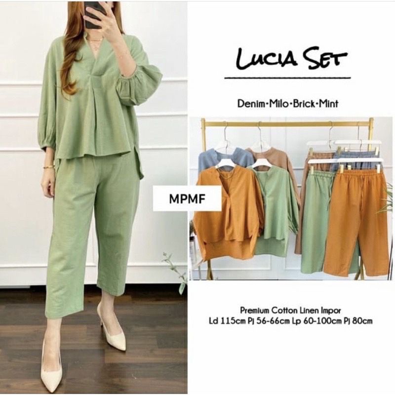 Setelan Wanita Lucia Daily Set Fashion Terbaru