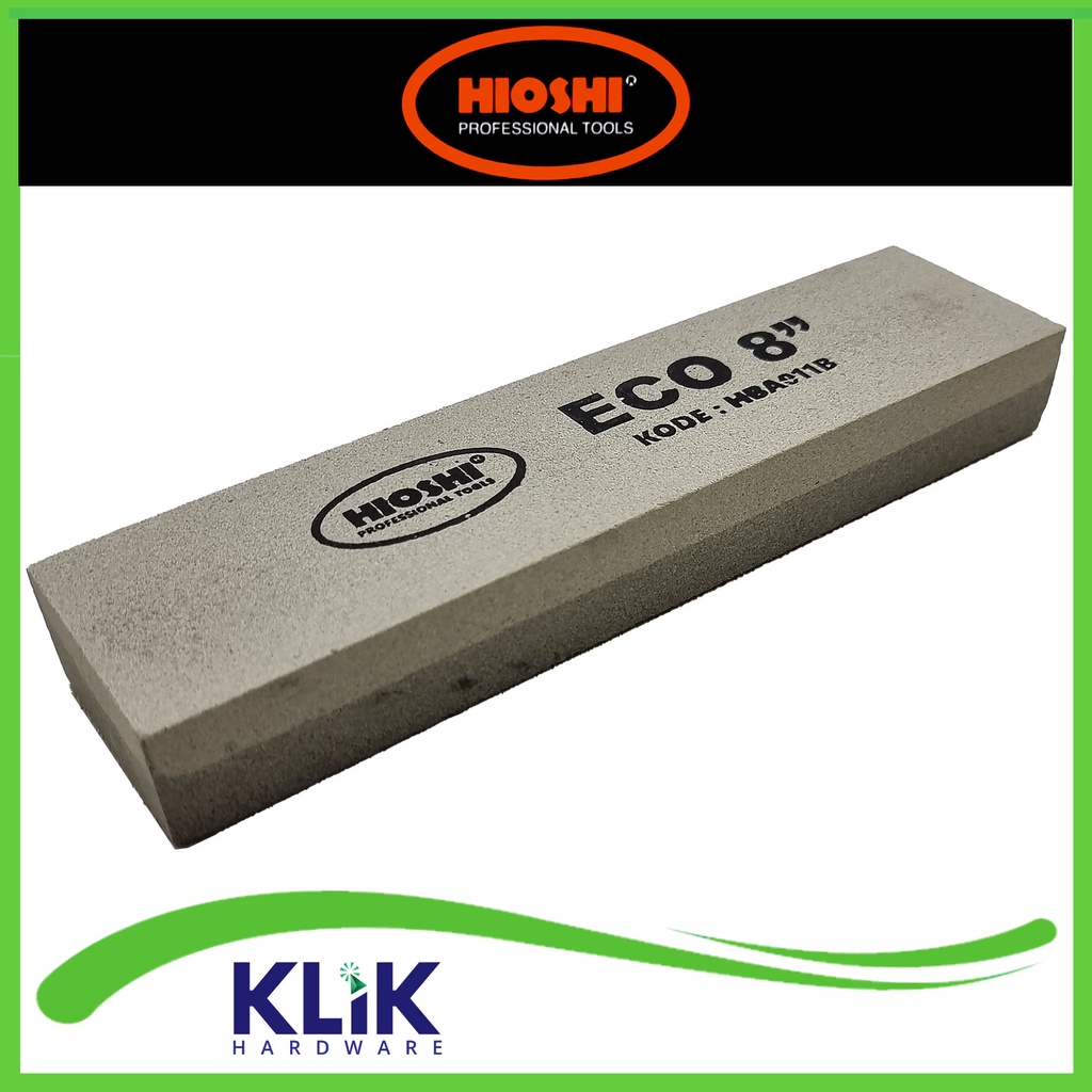 Hioshi Batu Asah Eco 8 Inch Sharpening Stone Amril Pisau Gunting