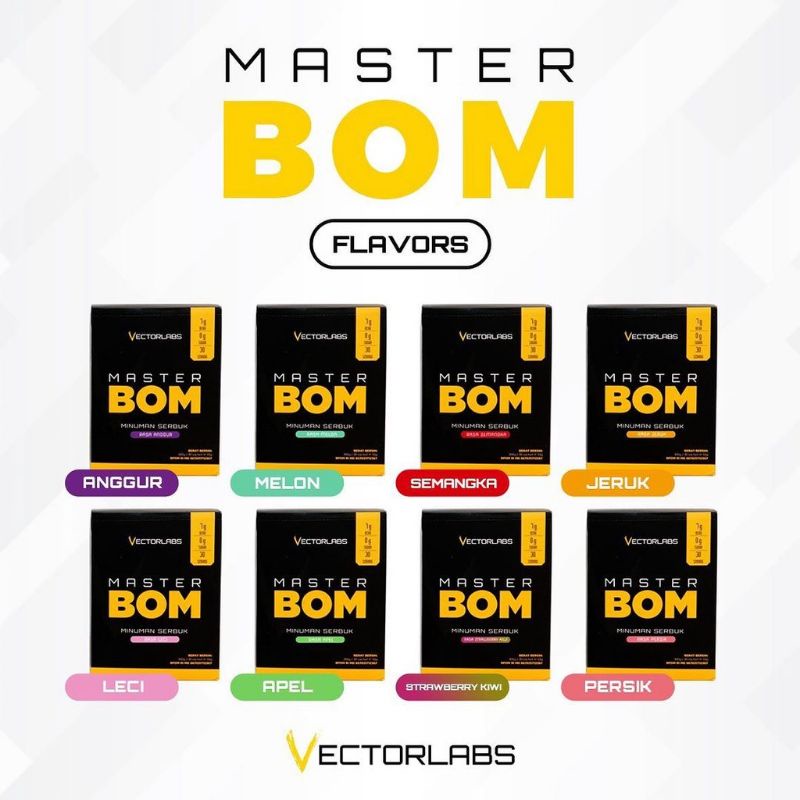 Vectorlabs Master BOM Kemasan 1 Sachet BCAA Vectorlabs BPOM