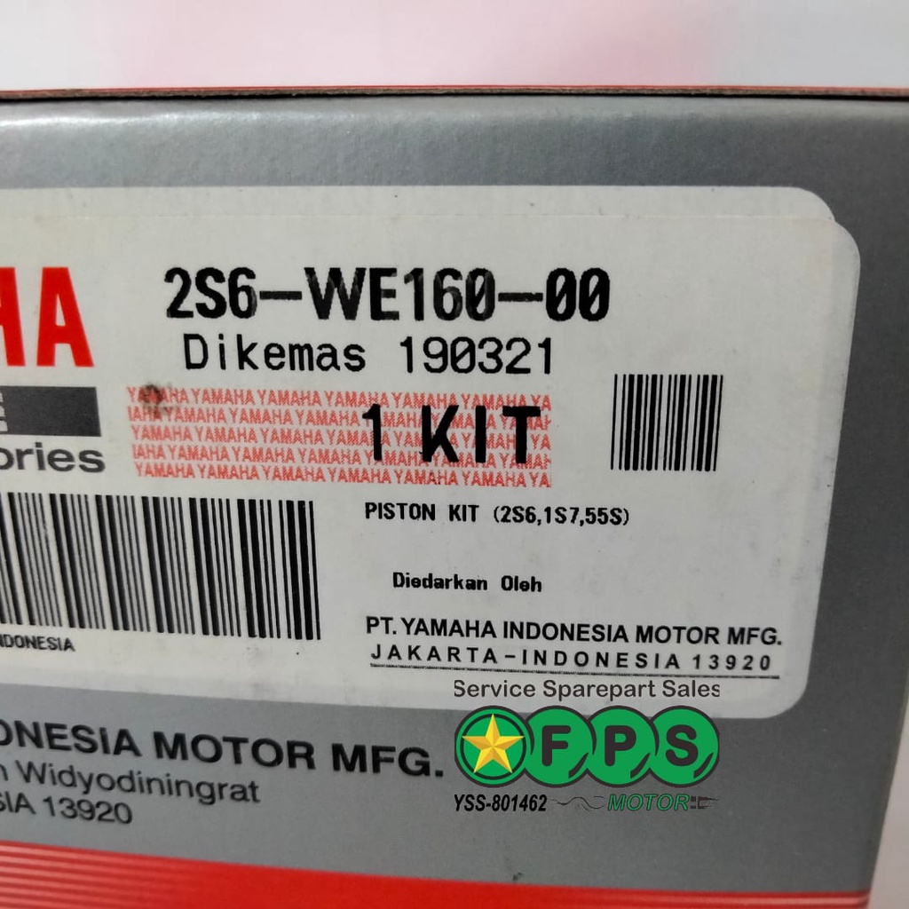 SEHER SET / 2S6-WE160-00 / PISTON KIT