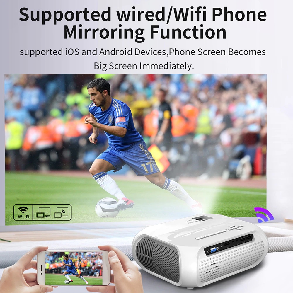 UNIC T9S SAME SCREEN WIFI Version - Full HD Projector 200 ANSI Lumens - Versi Upgrade dari UNIC T7S