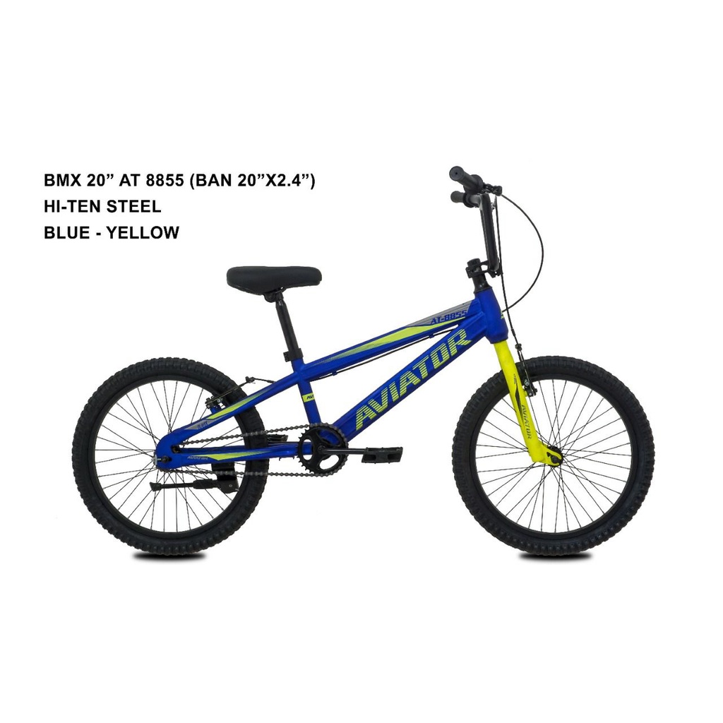 Sepeda Anak Laki BMX AVIATOR AT 8855 Ukuran 20 Inch Ban Jumbo 3.0
