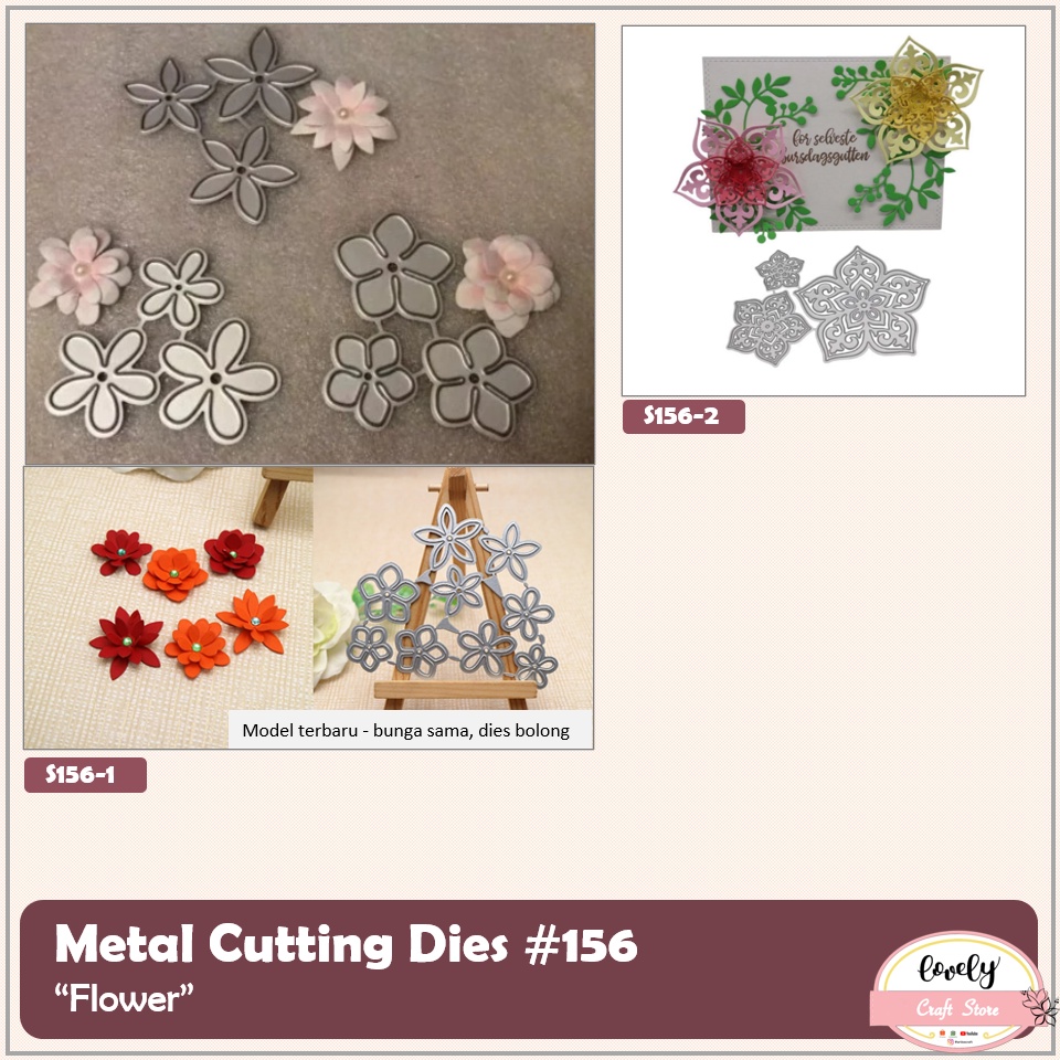 

Baru Lovelycraftstore Metal Cutting Dies #156 ~ Mold Stencil Metal, Cetakan Stensil Bentuk Bunga