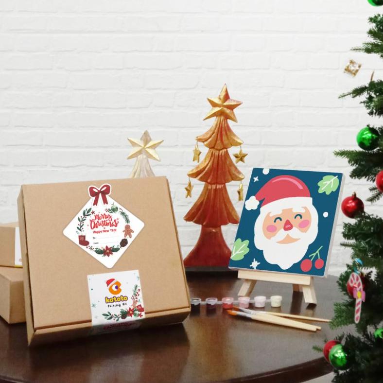 

PRODUK- PAINT BY NUMBERS CHRISTMAS GIFT. PAKET MELUKIS HADIAH NATAL UNTUK ANAK. PAINTING NUMBER FREE GIFT GREETING CARD KARTU UCAPAN NATAL .
