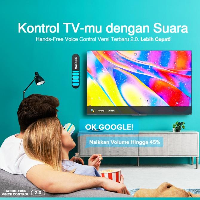 T0P TCL 43-INCH QLED GOOGLE TV-4KUHD-DOLBY-MEMC-HFVC 2.0-ONKYO-43Q725 NICE