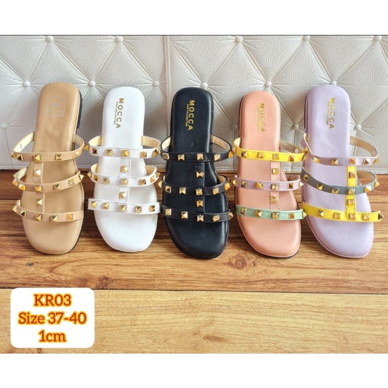 ABBUSHOES KR 03 flat  stut balemo 1cm