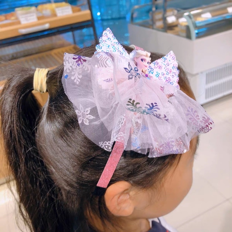 BANDO GLITER ANAK FROZEN RUMBAI IMPOR LUCU