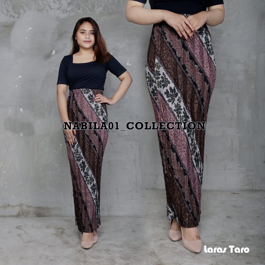 Rok Plisket Batik Panjang / Rok Batik / Rok Kebaya / Rok Wisuda / Bawahan Kebaya / Bawahan Batik