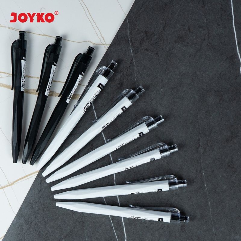 

JOYKO Gel Pen Stone GP-340 Needle Tip Pena Jel Retractable Warna Hitam 0,5mm Ecer