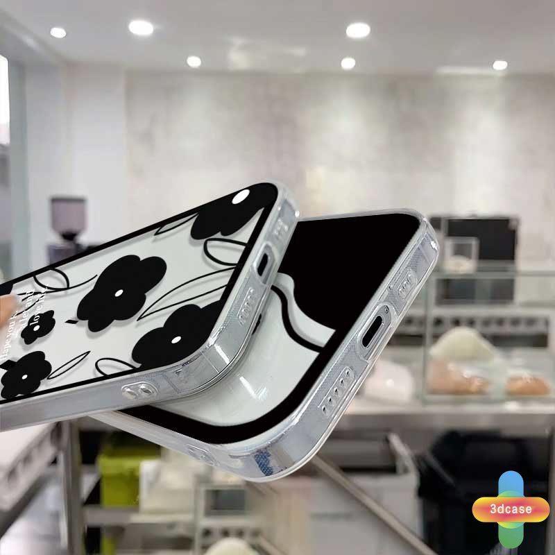 Soft Case TPU Motif Kupu-Kupu Hitam Untuk For IPhone 11 12 13 PRO MAX 6 7 6S 8 Plus X XR XS MAX 11 12 13 Se 2020 6SPlus 7Plus 6Plus 8Plus XSMAX A15 A16 A9 A5 A7 A5S Y12 Y20 Y15S A12 A03