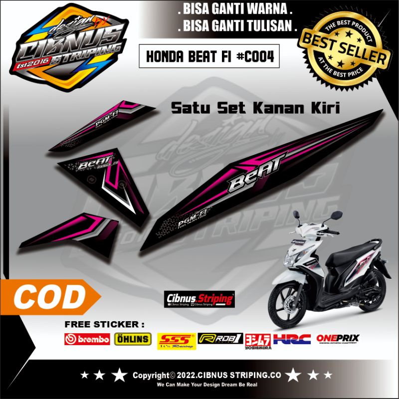 Striping Variasi Beat Fi  2014-2017