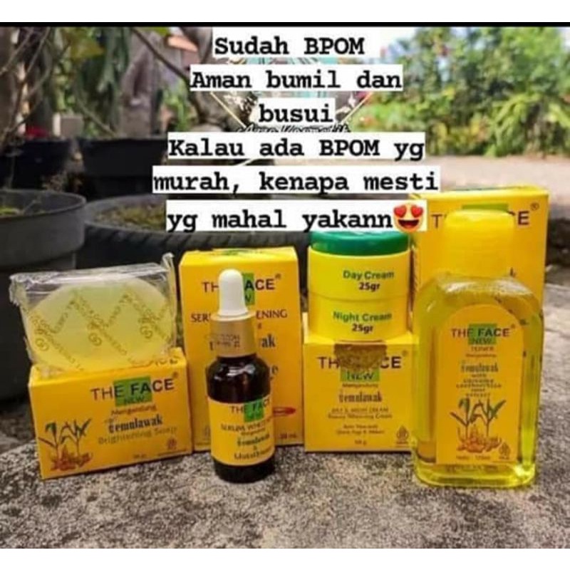 Paket temulawak the face original BPOM