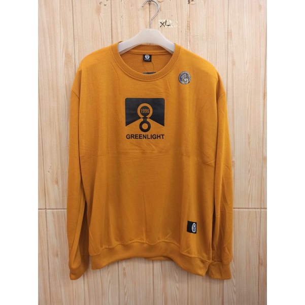 Sweater crewneck unisex kuning terbaru