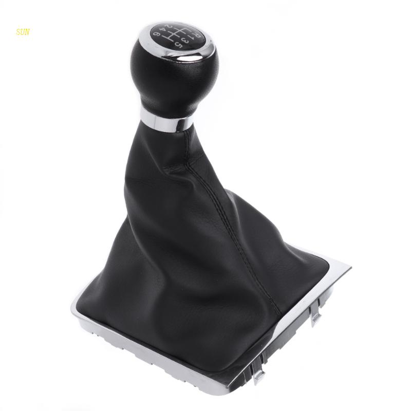 Sun Gaitor Boot Shiftknob Manual 6 Percepatan Bahan Kulit Untuk Mobil