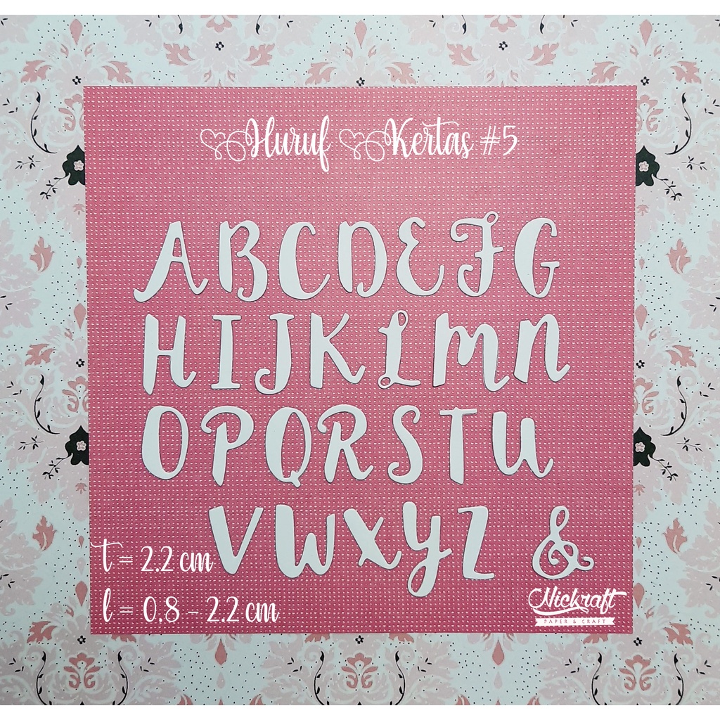 

HURUF KERTAS #5 - Hiasan Scrapbook Nama Abjad Alfabet Tulisan Angka