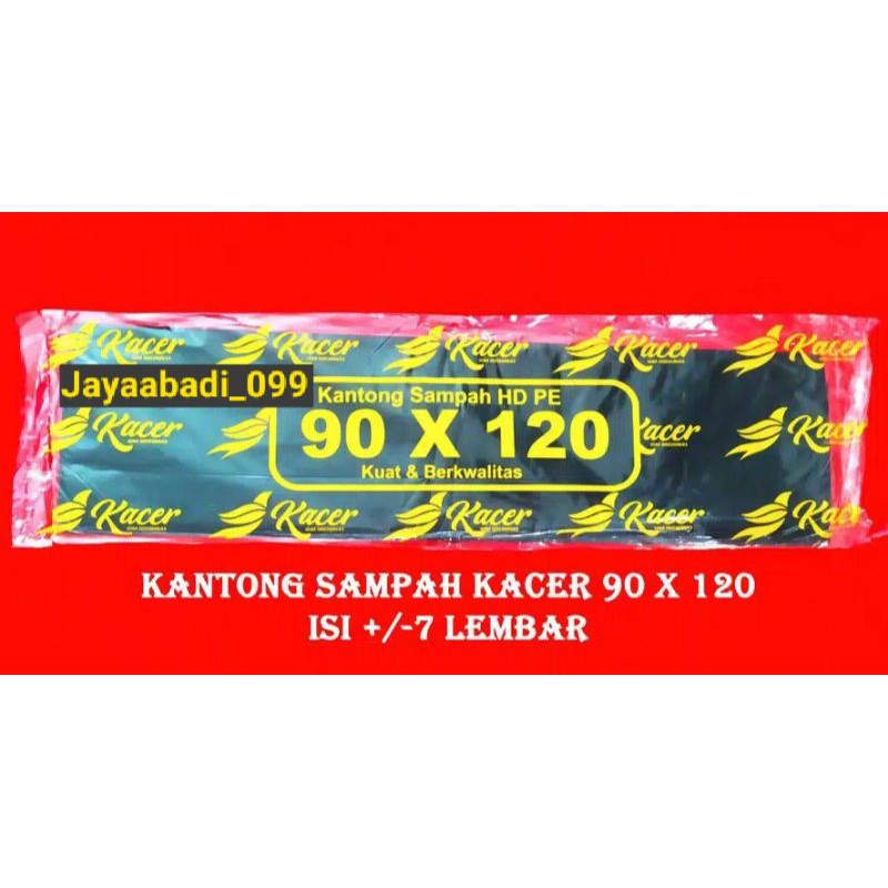 PLASTIK SAMPAH TEBAL UKURAN 90x120 HITAM