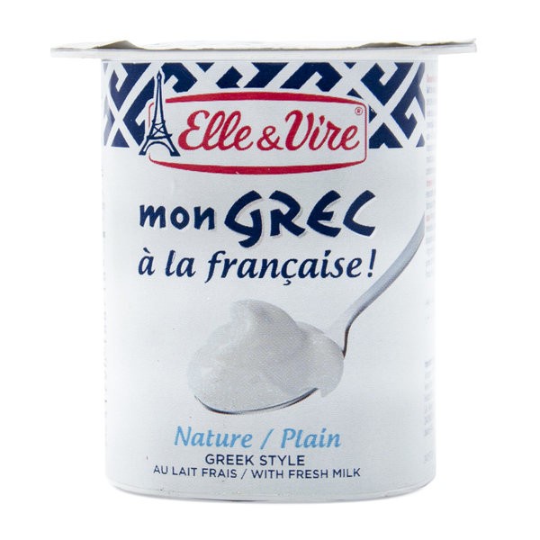 

Elle & Vire Greek Yogurt Mon Grec Dairy Dessert Plain Natural 125 gr