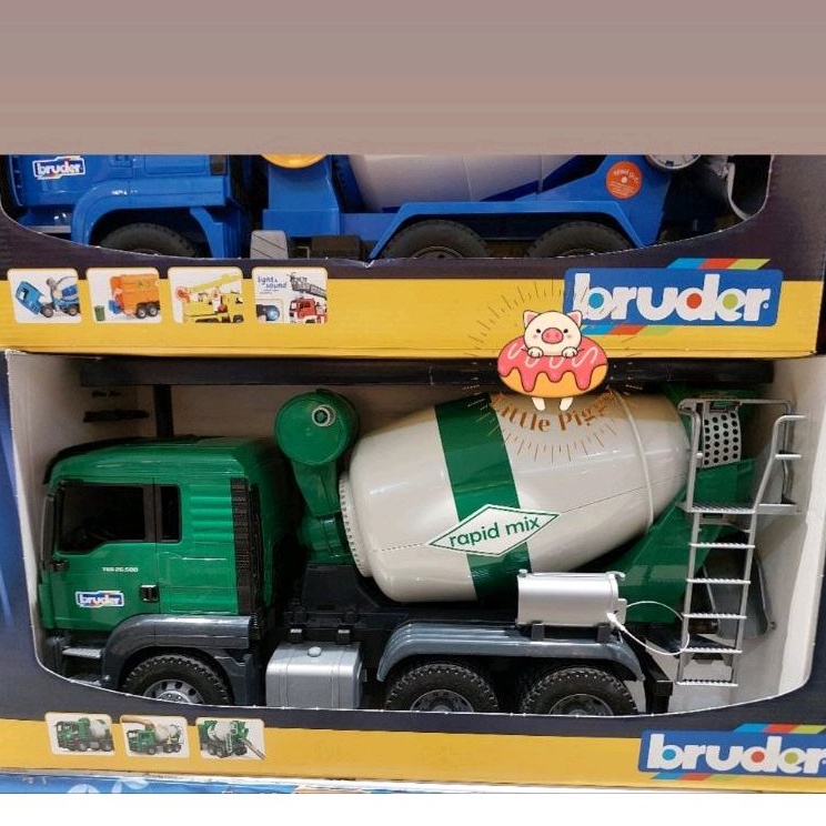 Bruder toys TGS cement mixer truck green 3710