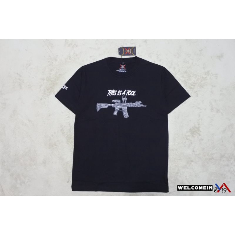 Kaos Premium Tactical I Am The Weapon Pendek Hitam / T-Shirt Cotton Combed Opsyle