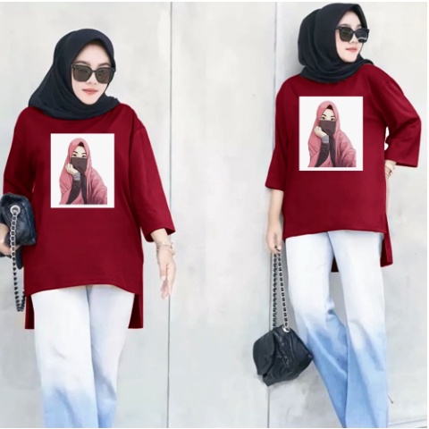 FC - TUNIK BASIC OVERSIZE WANITA HIJAB'S VARIASI 0270 DTF