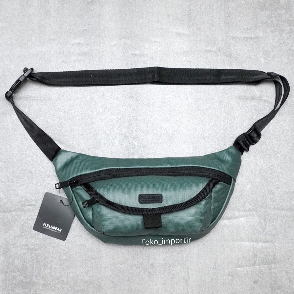 Tas Pinggang Pull &amp; Bear Waistbag Pria Import Mirror Original