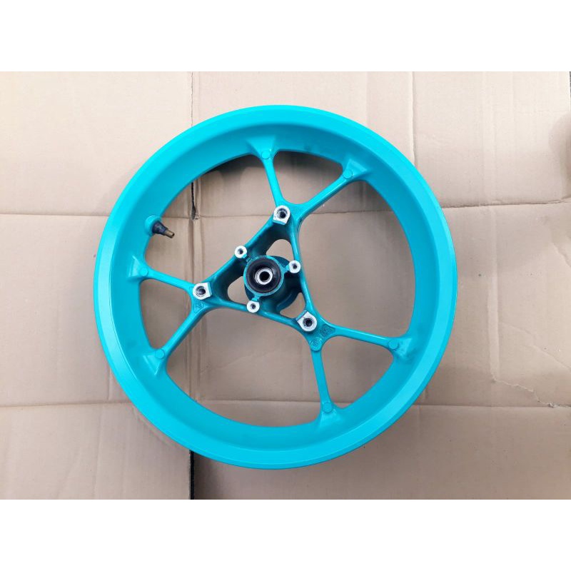 pelek velg roda racing depan yamaha AEROX aerox155 original blue