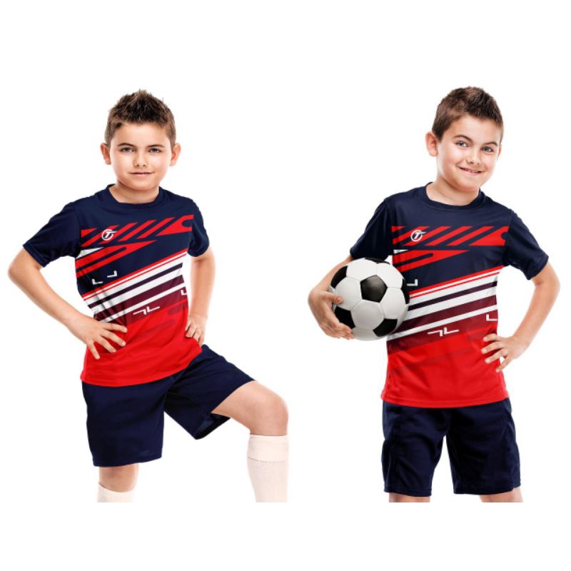 KAOS BOLA ANAK PAKE NAMA DAN NOMOR/JERSEY BOLA ANAK SABLON NAMA DAN NOMOR