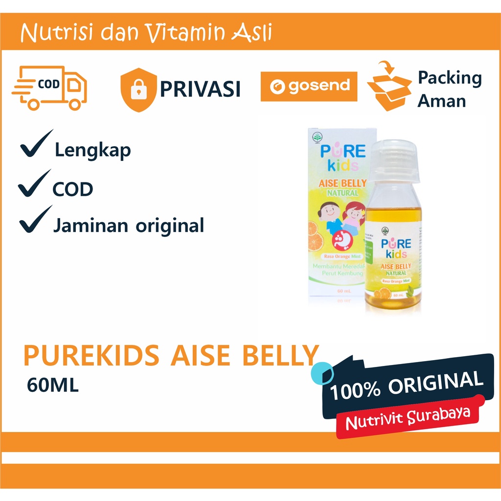 PURE KIDS PUREKIDS AISE BELLY NATURAL ORANGE MINT KEMBUNG