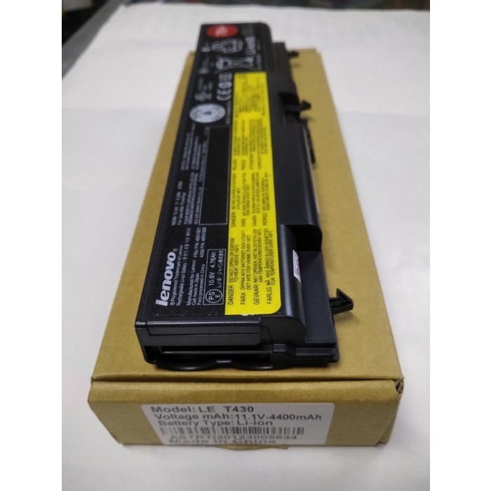 Baterai Original Lenovo ThinkPad L430 L530 T430 T430i T530 T530i W530 70+