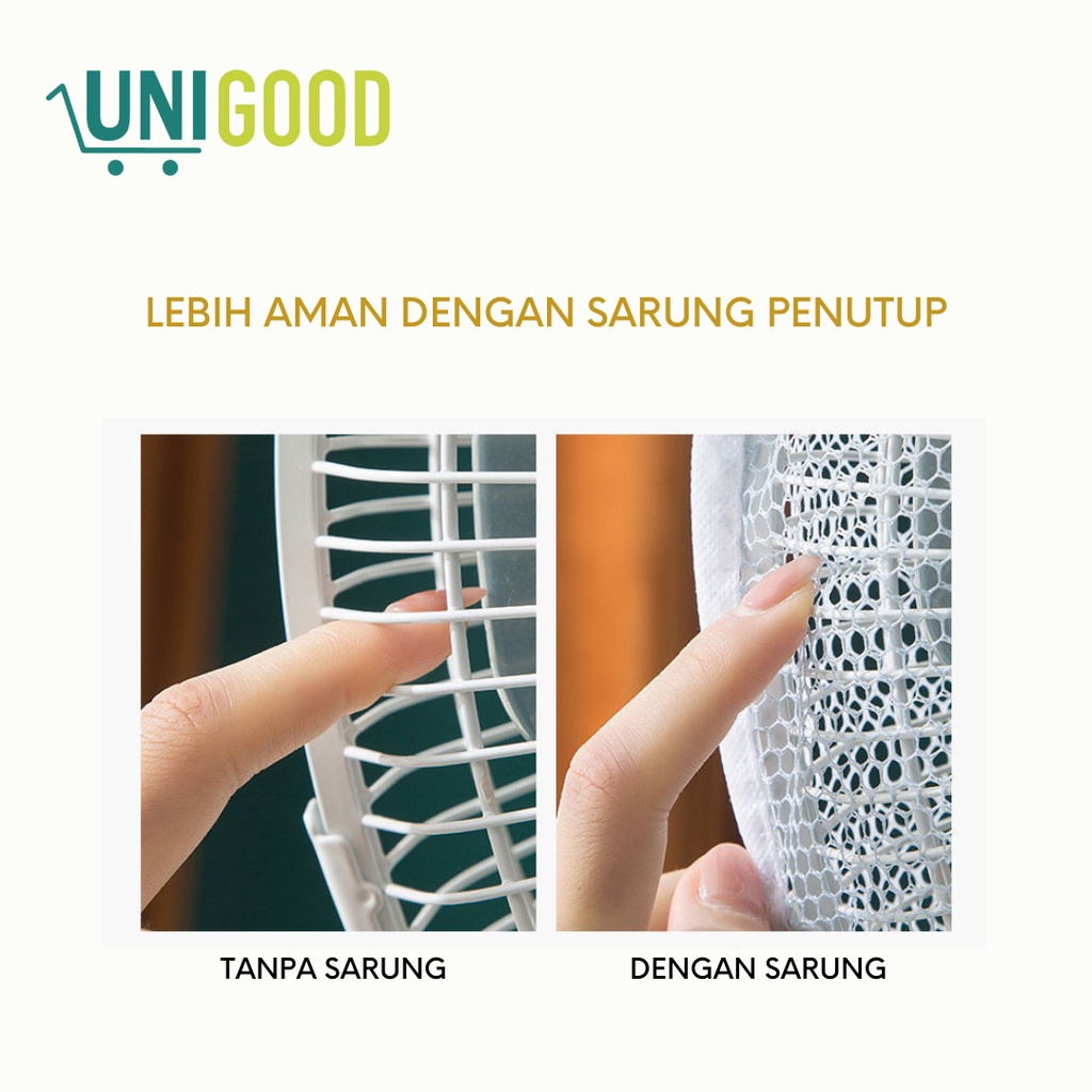 UNIGOOD - Sarung Pelindung Kipas Angin Jaring Anti Debu Fan Cover