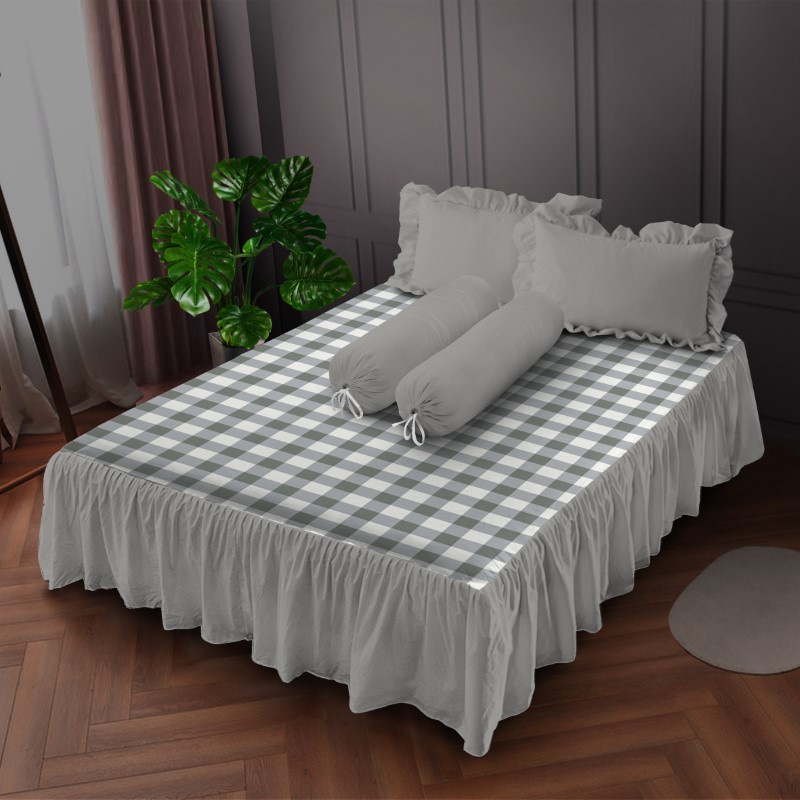 Kintakun Sprei Rumbai 160/180 Nuraga Aesthetic Dluxe Microtex Abu