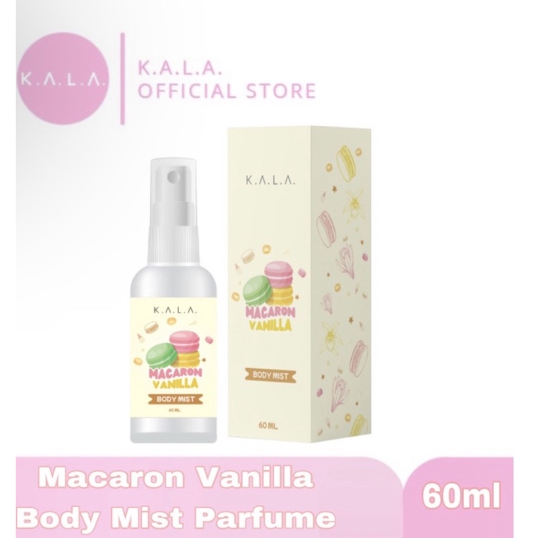 [+1GIFT] READY!! Holigrels body mist parfume VANILLA ECLAIR POPCORN HOLIGREL KALA BODYMIST-Macaron vanilla KALA