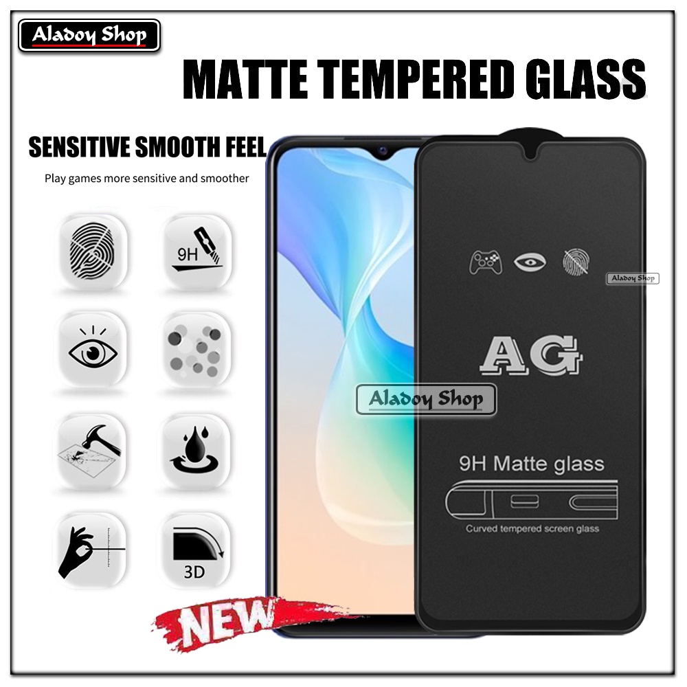 Vivo Y33T/Y33S PAKET 2IN1 Tempered Glass Matte Anti Glare Full Layar dan Tempered Glass Kamera