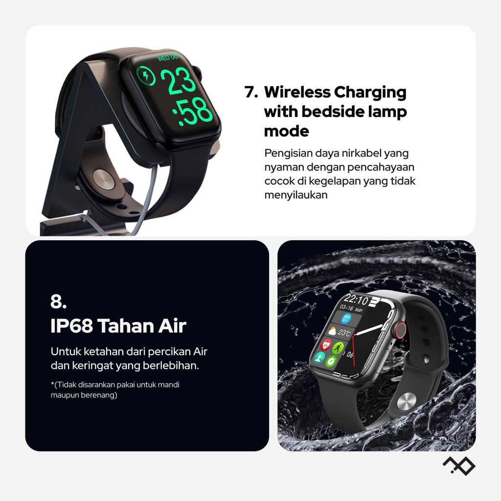 [TERJANGKAU] infiniteWatch 8 with 1.95&quot; Infinity Display