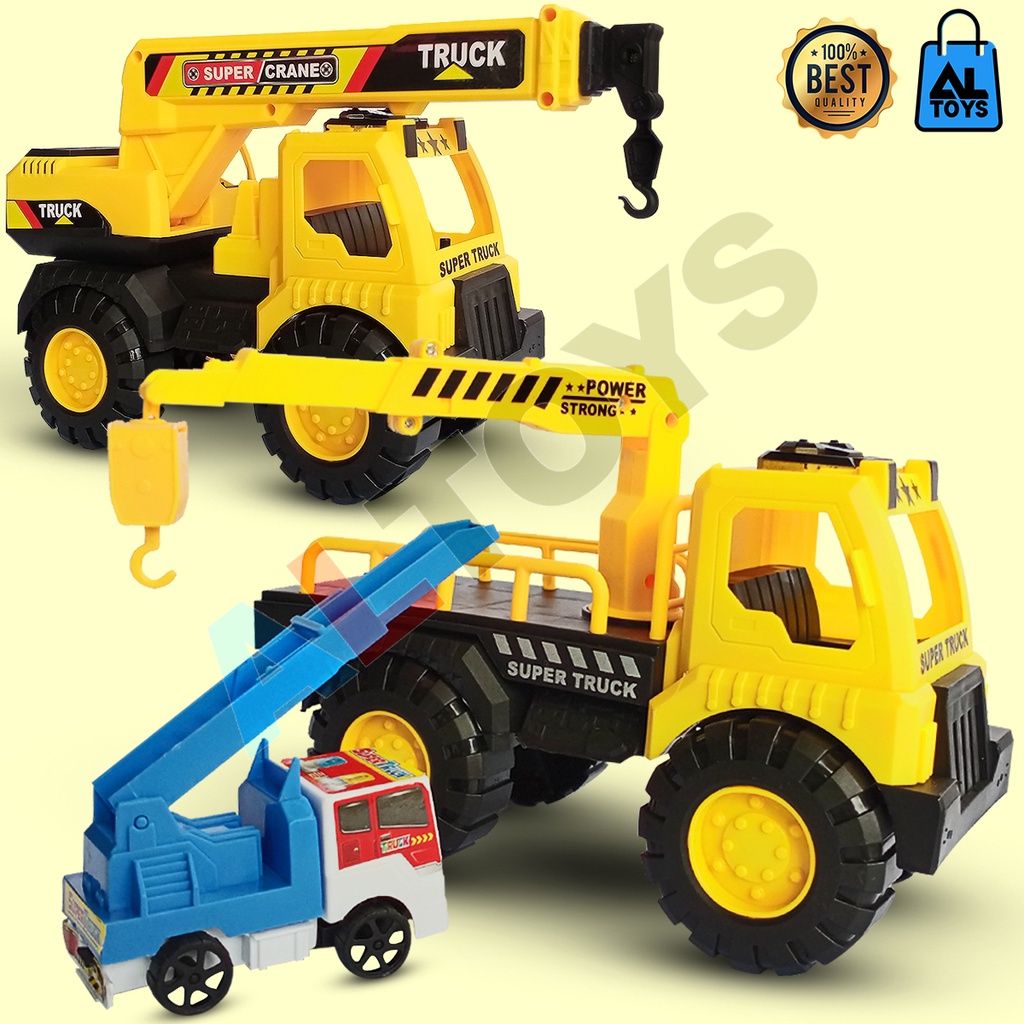 MAINAN ANAK TRUCK KONSTRUKSI MOBIL CRANE