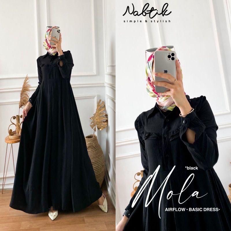 Mola Maxy dress Crinkle Airflow