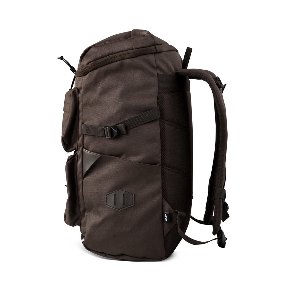 SOLANO BROWN ORIGINAL x ATVA Tas Ransel Casual Coklat Pria Daily Backpack Kuliah Kampus Kerja Kantor Sekolah SMA SMK Remaja Dewasa Tas Punggung Laptop Ukuran Besar 14 Inch Bagpack Distro Premium Outdoor Travel Traveling Bag Keren Terbaru Kekinian Branded